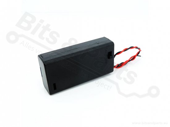 Battery holder AA Penlite x 2 (3V) with switch/lid